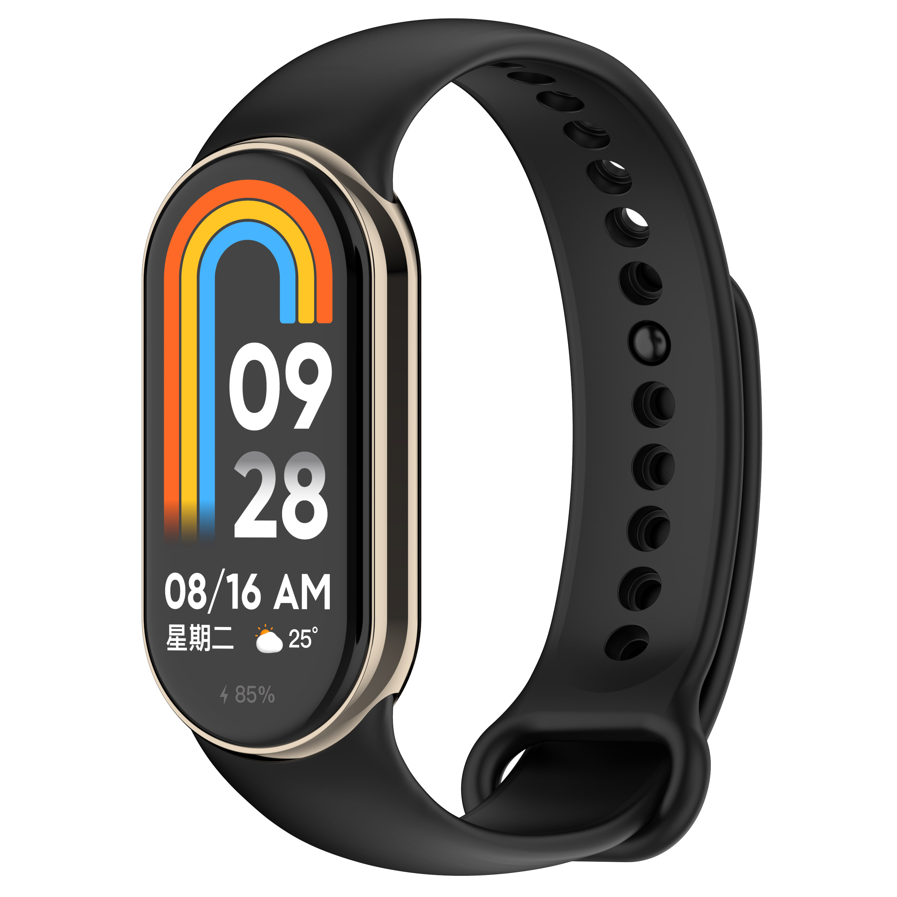 Pasek Opaska Bransoleta Silikon Czarny do Xiaomi Mi Band 8 9 - zdjęcie 23